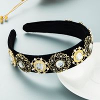 Vintage Palace Style Crystal Flower Baroque Hair Accessories For Women sku image 3