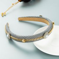 Haarband Korean Fashion Design Legierung Diamantstirnband main image 5