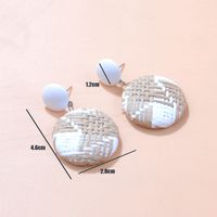European And American New Woven Earrings Retro Ethnic Style Round Earrings main image 3