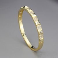 Retro Round Diamond-studded Bracelet Copper Jewelry Wholesale main image 3