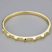 Retro Round Diamond-studded Bracelet Copper Jewelry Wholesale main image 4