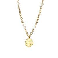 Marke Kompass Perlenkette Persönlichkeit Licht Luxus Halskette main image 6