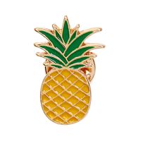 New Color Fruit Pine Alloy Brooch 12 Pieces Wholesale main image 4