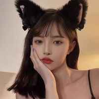 Cute Plush Cat Ears Bells Headband Hair Accessories main image 4