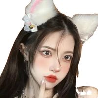 Cute Plush Cat Ears Bells Headband Hair Accessories main image 6