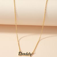 Fashion Geometric Letters Daddy Alloy Necklace main image 1