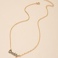 Fashion Geometric Letters Daddy Alloy Necklace main image 4