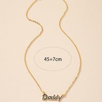 Fashion Geometric Letters Daddy Alloy Necklace main image 5