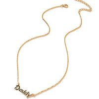 Fashion Geometric Letters Daddy Alloy Necklace main image 6