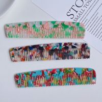 Korea Acetic Acid Small Tooth Comb Marble Texture Hair Comb Anti-static Hair Comb main image 4