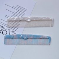 Korea Acetic Acid Small Tooth Comb Marble Texture Hair Comb Anti-static Hair Comb main image 5