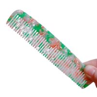 Korea Acetic Acid Small Tooth Comb Marble Texture Hair Comb Anti-static Hair Comb main image 6