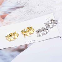 Korean Style Personality Star Earrings Simple Earrings Jewelry main image 1