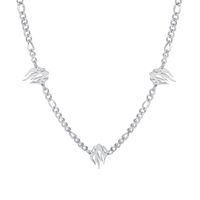 Simple Silver Fashion Punk Personality Titanium Steel Necklace main image 6