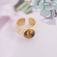 Stainless Steel 18K Gold Plated Retro Flower No Inlaid sku image 1