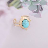 Stainless Steel 18K Gold Plated Retro Flower No Inlaid sku image 1