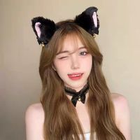 Cute Plush Cat Ears Bells Headband Hair Accessories sku image 6