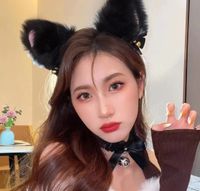 Cute Plush Cat Ears Bells Headband Hair Accessories sku image 8
