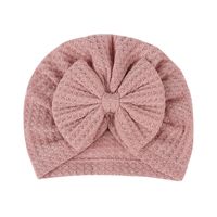 Children's Hat Wholesale Solid Color Baby Fetal Bowknot Check Pattern Hedging Cap sku image 3