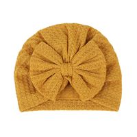 Children's Hat Wholesale Solid Color Baby Fetal Bowknot Check Pattern Hedging Cap sku image 1