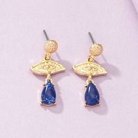 Creative Oil Drop Eyes Pendant Water Drop Shape Earrings sku image 1