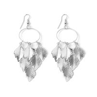 1 Pair Fashion Leaf Metal Plating Women's Drop Earrings sku image 3