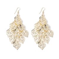 1 Pair Fashion Leaf Metal Plating Women's Drop Earrings sku image 8