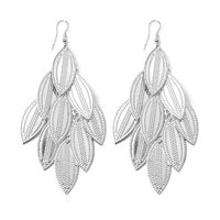 1 Pair Fashion Leaf Metal Plating Women's Drop Earrings sku image 11