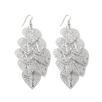 1 Pair Fashion Leaf Metal Plating Women's Drop Earrings sku image 15