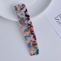 Korea Acetic Acid Small Tooth Comb Marble Texture Hair Comb Anti-static Hair Comb sku image 8