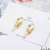 Korean Style Personality Star Earrings Simple Earrings Jewelry sku image 2