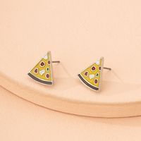 Romantic Fashion All-match Creative Fun Cute Enamel Glaze Earring sku image 1