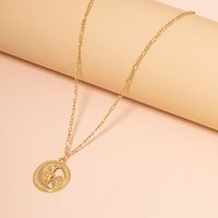 Fashion Personality Simple Sun Moon Clavicle Chain Necklace sku image 1
