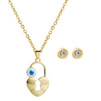 Fashion Personality Creative New Product Copper Hollow Devil's Eye Necklace sku image 1