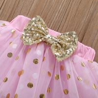 Baby Triangle Romper Net Yarn Skirt Suit Summer Short-sleeved Cute Rabbit Print main image 5