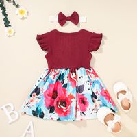 2021 Summer Sleeveless Striped Dress Cute Printed Children Dress main image 6