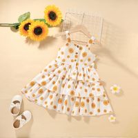 2021 Summer New Cute Print Children Suspender Dress main image 2