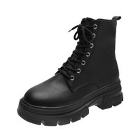 New Korean Female Martin Boots Round Head Side Zipper Short Boots main image 6