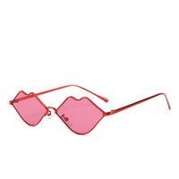 Hot-selling Retro Lip-shaped Metal Sunglasses Trend Street Fashion Sunglasses main image 2