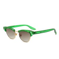 Diamond-studded Cat Eye Sunglasses Fashion Trend Sunglasses Wholesale main image 3