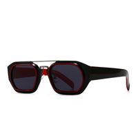 New Style Retro Square Frame Narrow Sunglasses Ins Sunglasses main image 3