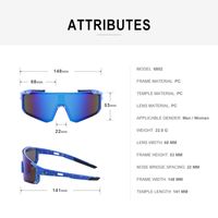 One-piece Bicycle Sunglasses Men Wholesale Colorful Outdoor Sports Cycling Sunglasses main image 5