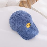 Children's Hats For Autumn And Winter New Children's Embroidery Smiley Baseball Caps main image 4