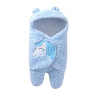 Baby Soft Autumn And Winter Models Plush Swaddle Blanket Baby Quilt sku image 2