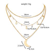 Simple Multi-layered Star And Moon Necklace Clavicle Chain Wholesale main image 8