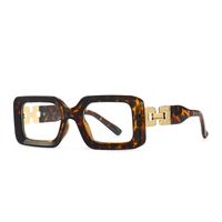 Retro Computer Mirror Trend Square Frame Glasses European And American Anti-blue Square Flat Mirror sku image 1