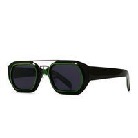 New Style Retro Square Frame Narrow Sunglasses Ins Sunglasses sku image 3
