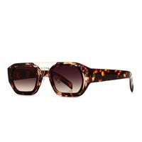 New Style Retro Square Frame Narrow Sunglasses Ins Sunglasses sku image 5