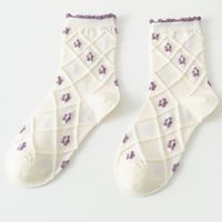 Lace Women's Tube Socks Four Seasons Wild Cute Korean Students Socks sku image 2