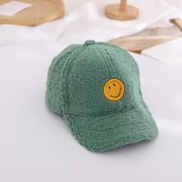Children's Hats For Autumn And Winter New Children's Embroidery Smiley Baseball Caps sku image 1